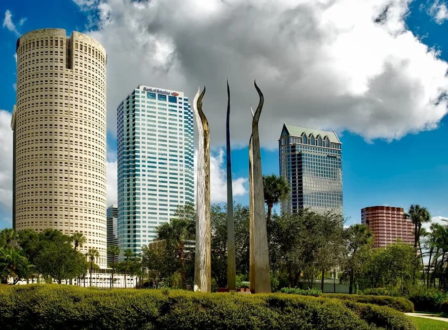 Tampa commercial building maintained by professional cleaning service