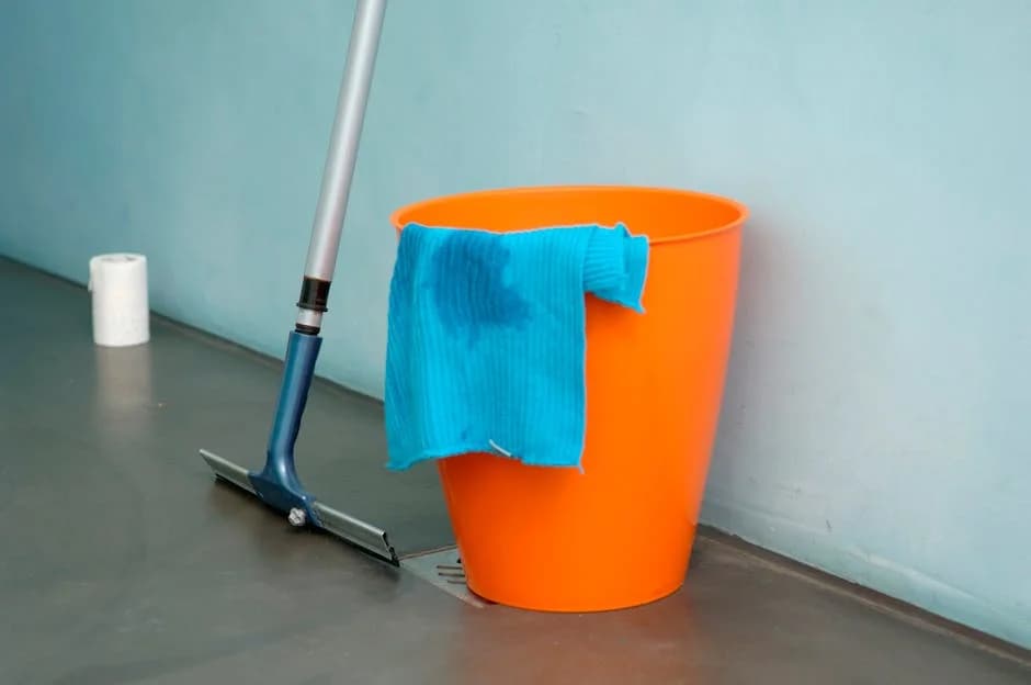 Professional janitorial crew providing complete cleaning services to a commercial facility