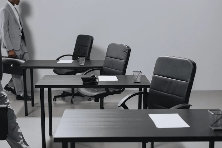 Clean and well-maintained commercial workplace showing professional cleanliness standards